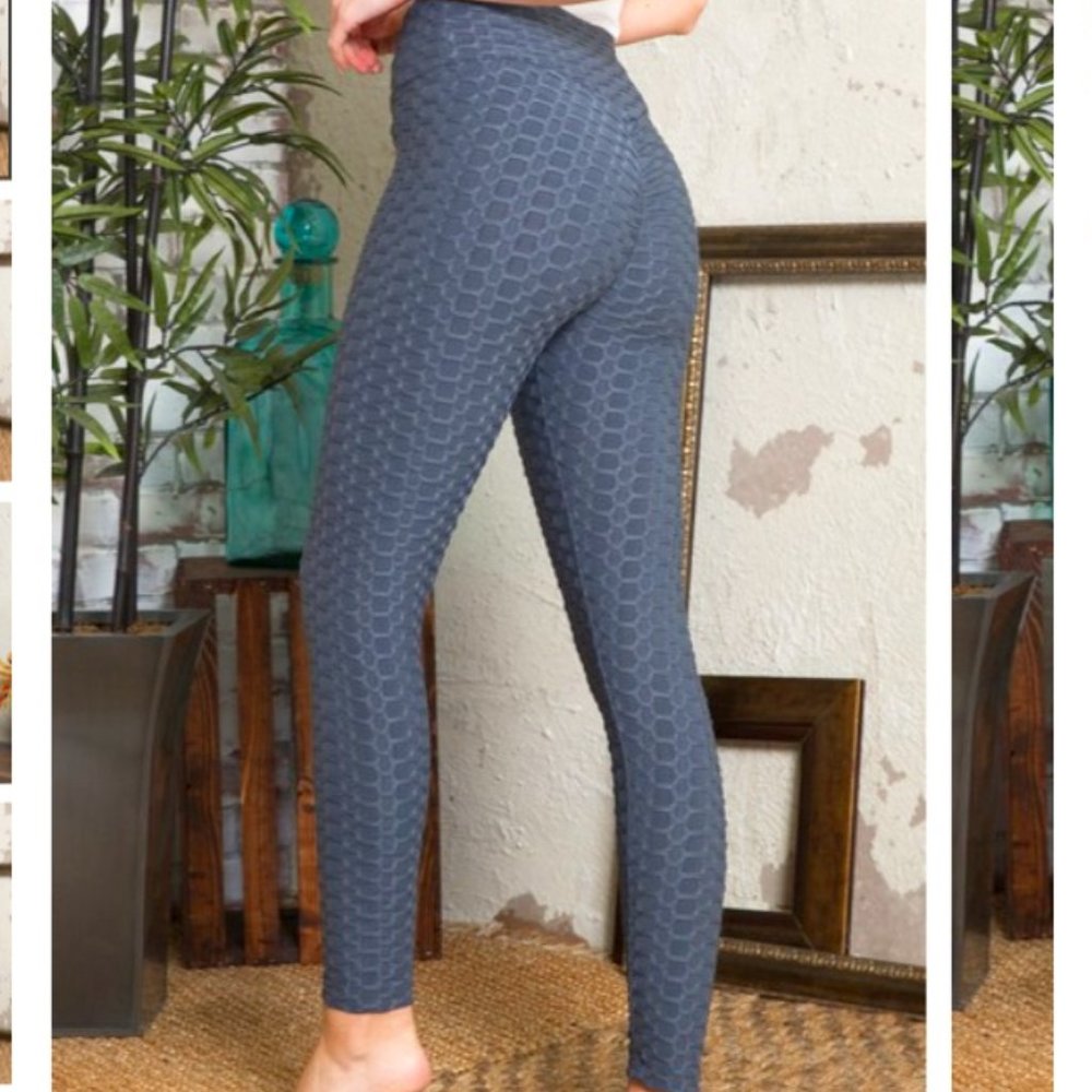 GLASSTWO SOLID ACTIVE BUBBLE WOMEN'S LEGGINGS